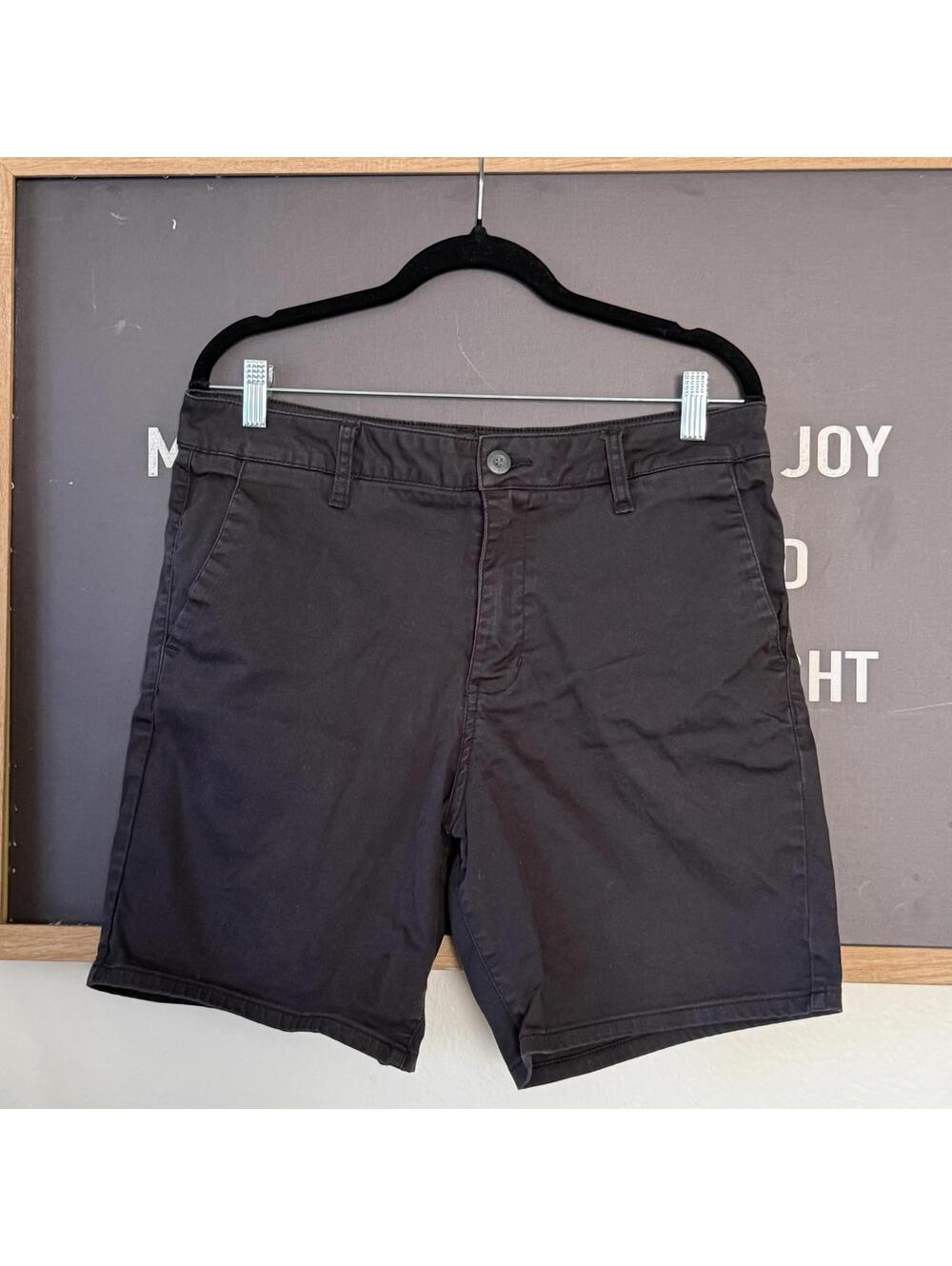 Black RSQ Chino Shorts Size 33 Slim Casual Streetwear Men’s Summer Fit  Black